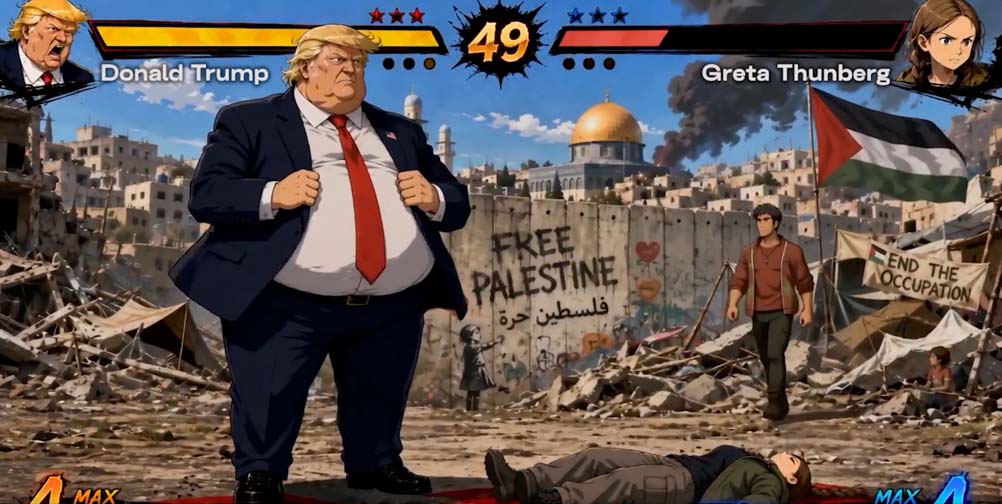 Usaram IA para transformar Trump e Greta em personagens de um jogo de luta, e o resultado mostra uma nova forma de visualizar games antes do desenvolvimento 1 trump