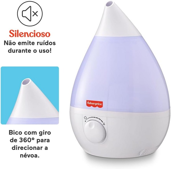 Para quem umidificador de ar é indicado? Modelo da Fisher Price com 40% de desconto chama atenção 2 2 1 16