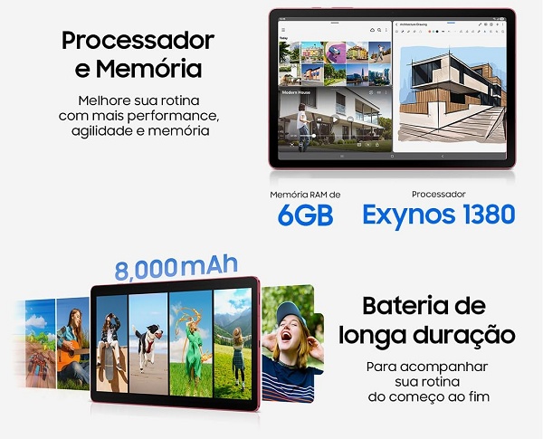 Galaxy Tab S10 Lite 256GB: novo tablet da Samsung está com 31% de desconto 2 21 5