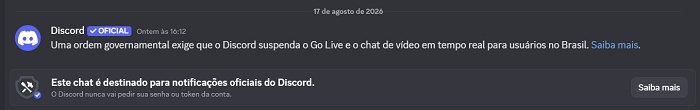 O Discord já sofreu restrições ou banimentos em outros países além do Brasil? Saiba mais detalhes 3 21 8