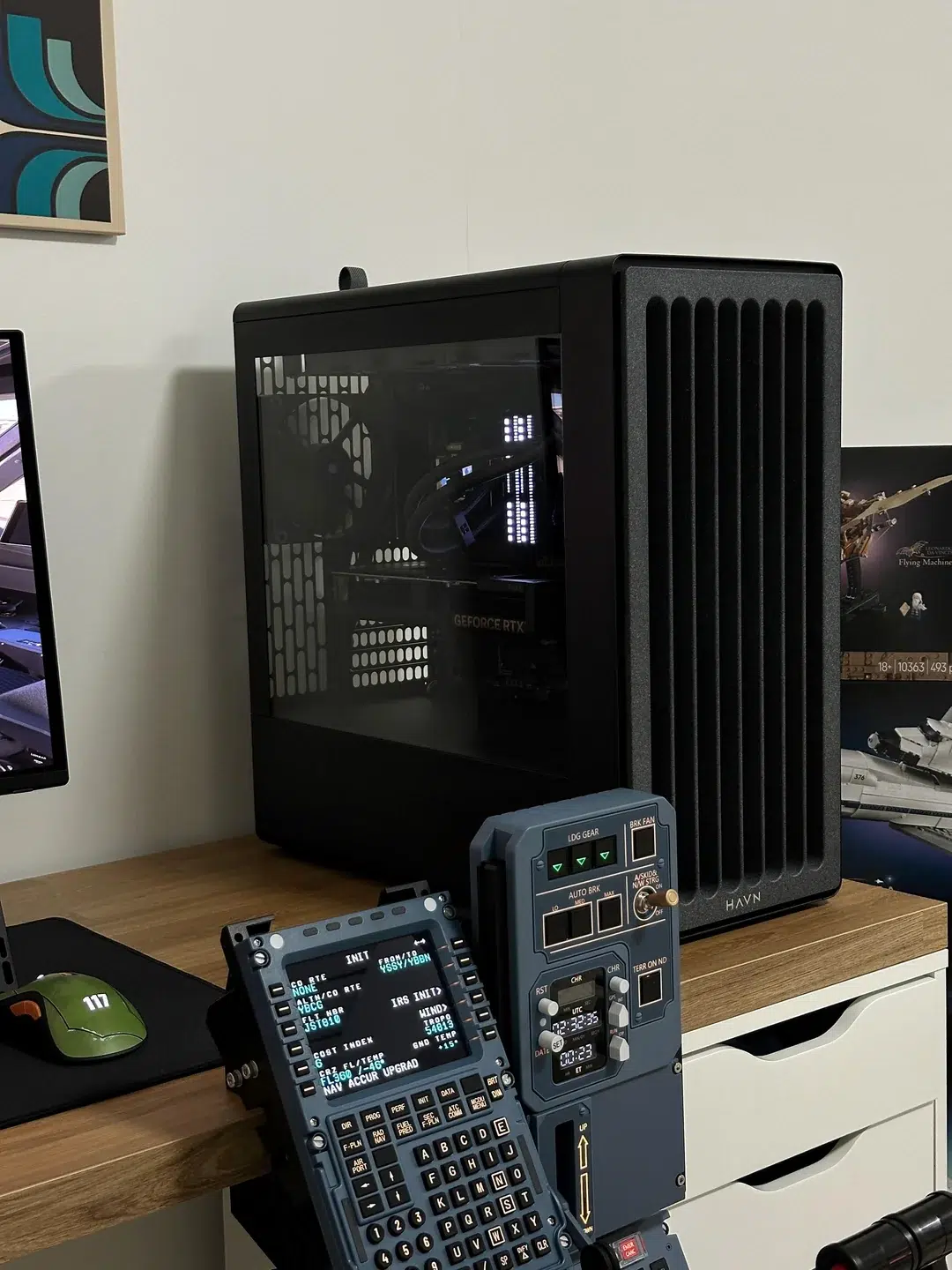 "Finalmente monte meu setup dos sonhos": Homem realiza sonho de infância e transforma PC gamer em cockpit de Airbus A320 4 ive finally completed my dream setup v0 r30t71cf1o5h1