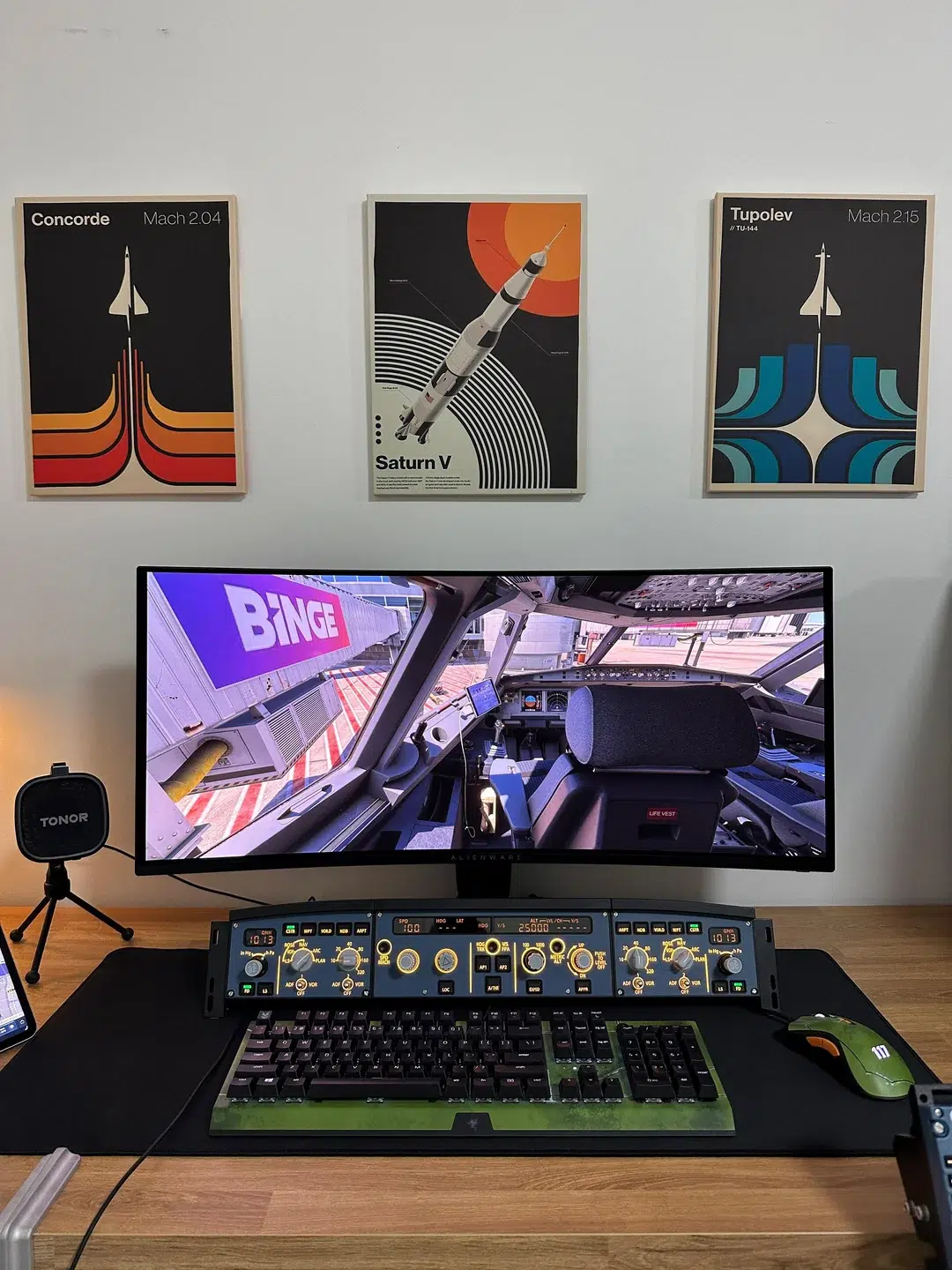 "Finalmente monte meu setup dos sonhos": Homem realiza sonho de infância e transforma PC gamer em cockpit de Airbus A320 2 ive finally completed my dream setup v0 z2o1efaf1o5h1