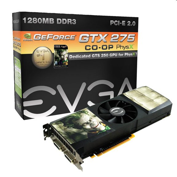 Relembre: Essa GeForce GTX 275 com o Coringa estampado escondia duas GPUs diferentes 1 45db evga coop 1