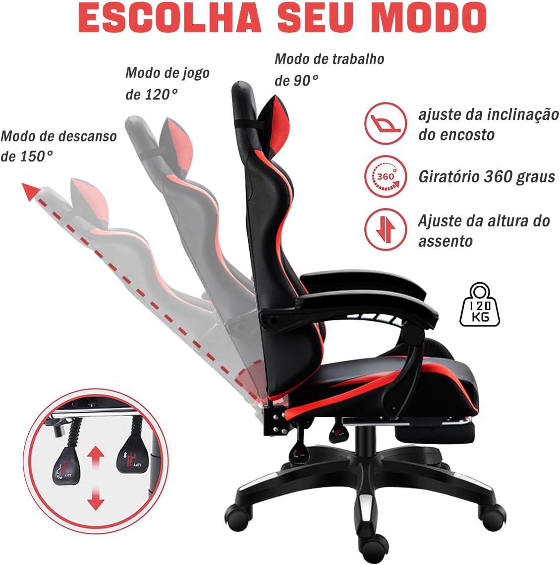 Cadeira gamer por menos de R$360? Confira essa promoção imperdível na Amazon 2 61UZ0RutHqL. AC SL1200
