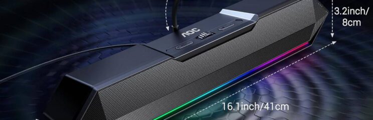 Caixa de som gamer AOC com microfone atinge menor preço do ano na Amazon