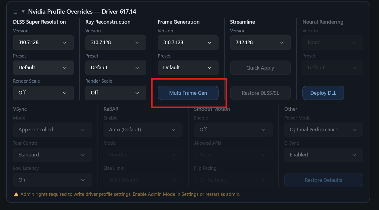 RTX 40 pode rodar DLSS Multi Frame Generation com mod não oficial; Veja como fazer 2 Captura de tela 2026 09 29 142229