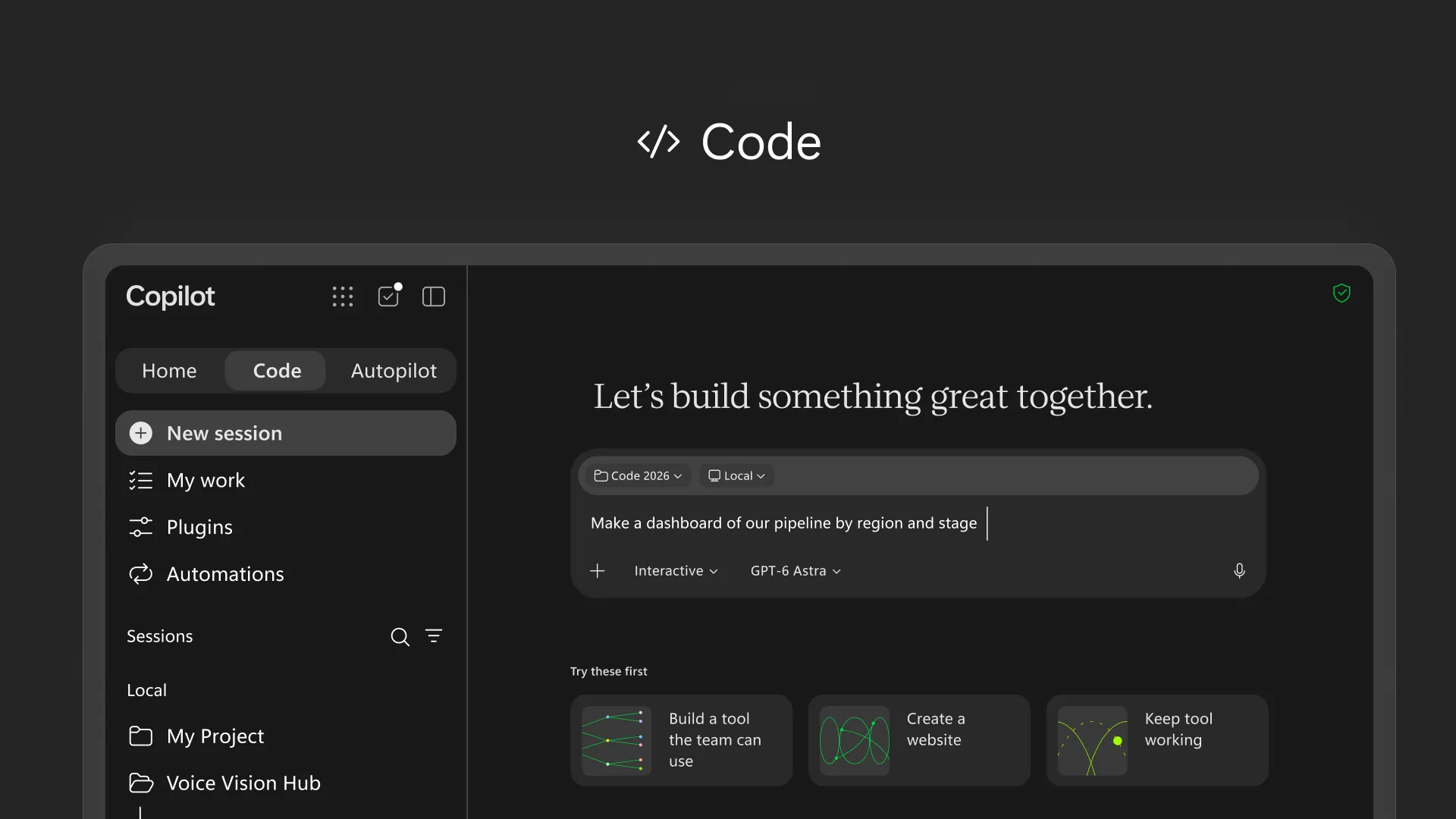 Microsoft transforma Copilot em “super app” de trabalho que promete ser o Office das IAs 1 Copilot Code