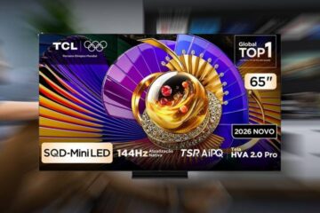 TV TCL 65” Mini LED 4K com 144 Hz entra em oferta com R$ 1 mil de desconto e recursos de sobra para PS5 e Xbox