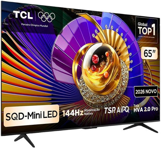 TV TCL 65” Mini LED 4K com 144 Hz entra em oferta com R$ 1 mil de desconto e recursos de sobra para PS5 e Xbox 2 tv2