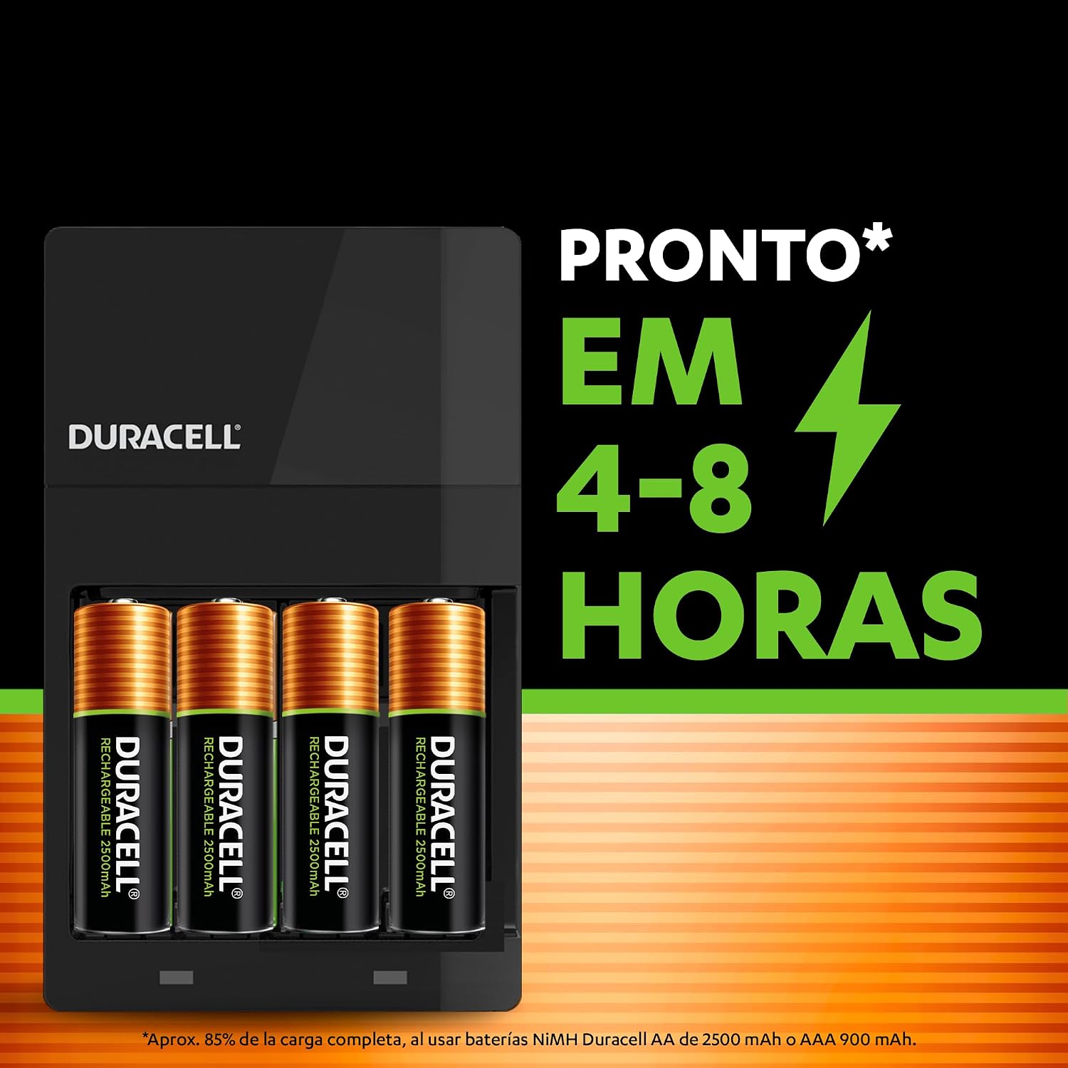 Mega Oferta Prime: Carregador de pilhas Duracell com 4 pilhas AA inclusas está com 31% de desconto na Amazon 1