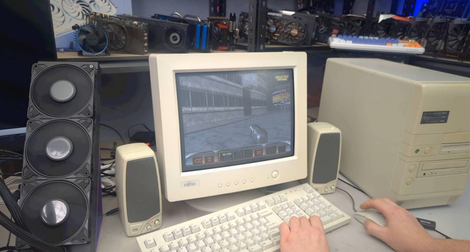Cansado dos preços elevados, jogador recria PC de 1996 e encontra cheats de Doom 2 em HD antigo