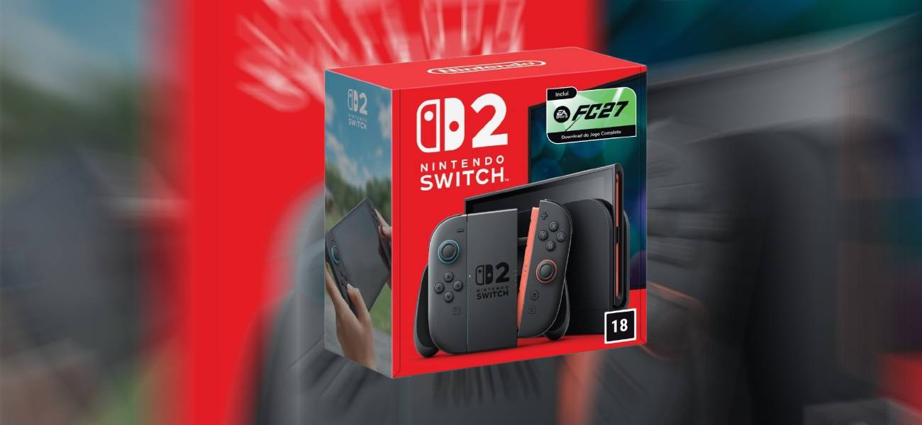 Nintendo Switch 2 + EA Sports FC 27 entra em pré-venda com cupom de 10% OFF