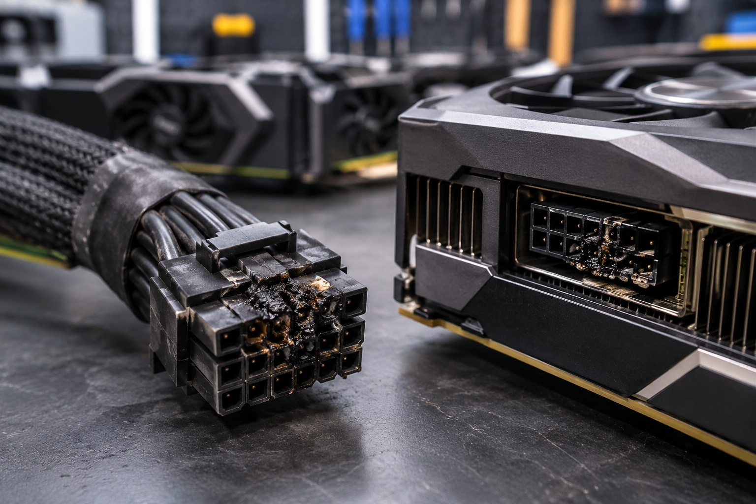 nvidia rtx conector derretido