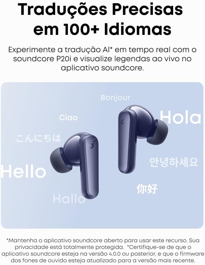 Procurando fone Bluetooth? soundcore P20i da Anker é opção barata com 30 horas de bateria e IA 2 soundcore P20i da Anker