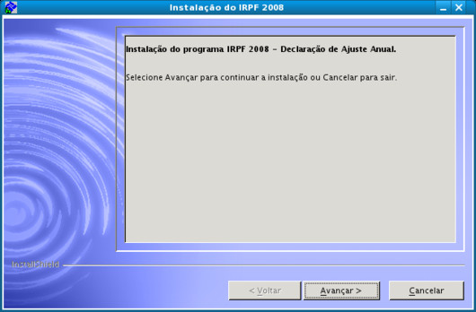 Captura_da_tela-Instala&ccedil;&atilde;o do IRPF 2008