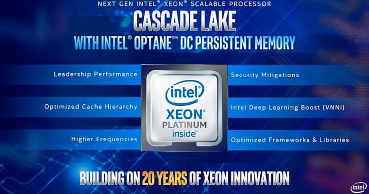 Cascade Lake-AP, nova linha Xeon conta com até 48 núcleos