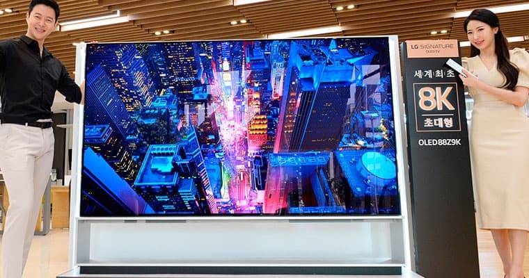 LG lança a 88Z9, primeira TV OLED 8K. Modelo conta com 88 polegadas