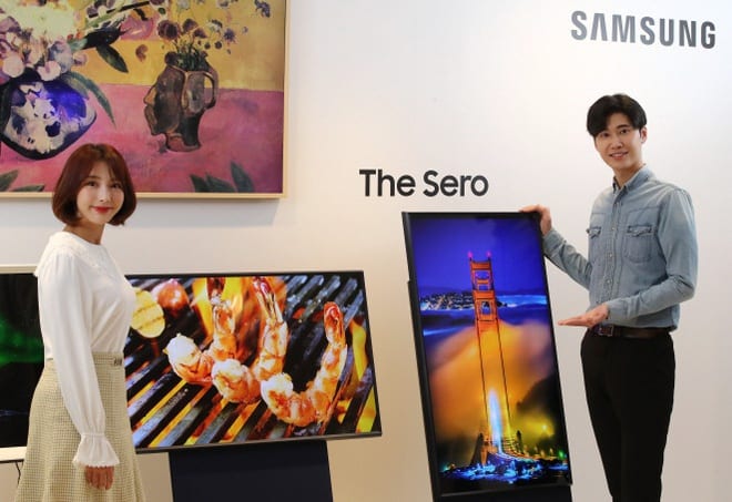 CES 2020: Esta é a The Sero, TV da Samsung que pode ser usada na vertical
