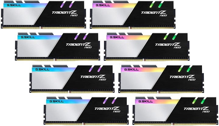 G-Skill apresenta o kit de memória  Trident Z Neo DDR4-3600 de 256 GB para Ryzen Threadripper 3990X