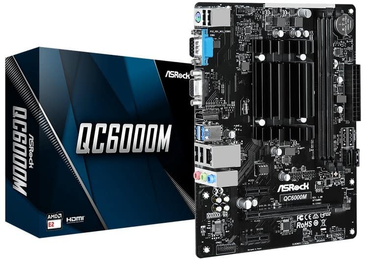 ASRock anuncia a placa-mãe QC6000M com processador AMD integrado