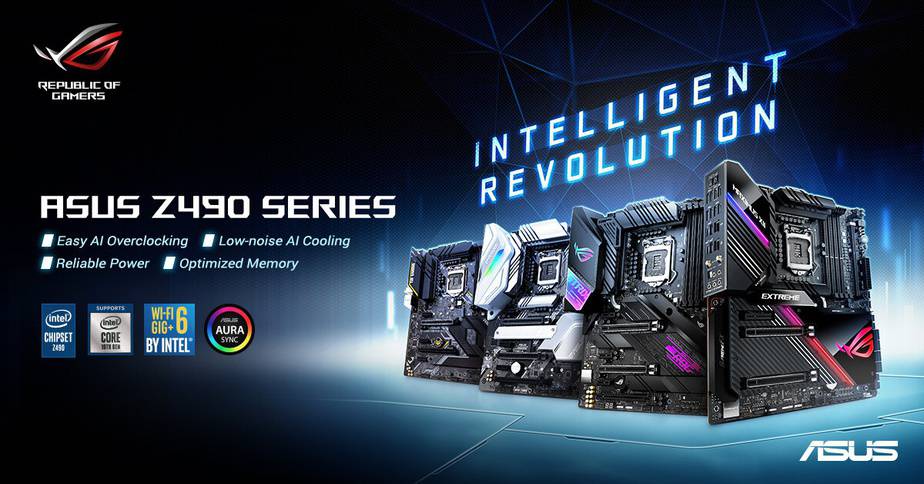 Comet Lake S: ASUS anuncia 15 placas-mãe compatíveis com os processadores Intel Core de 10ª geração