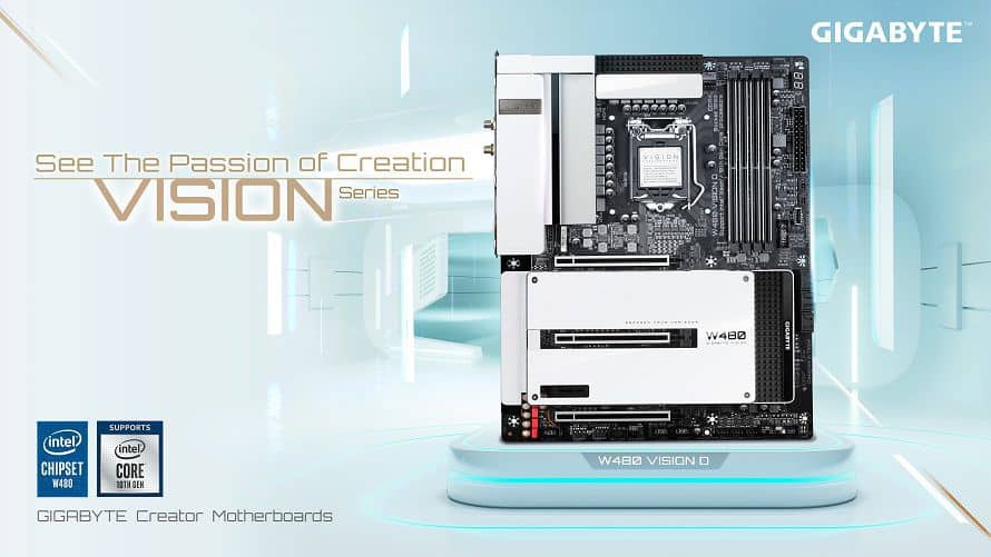 Gigabyte anuncia W480 Vision D, placa-mãe projetada para Xeon W-1200 e 10ª geração Core