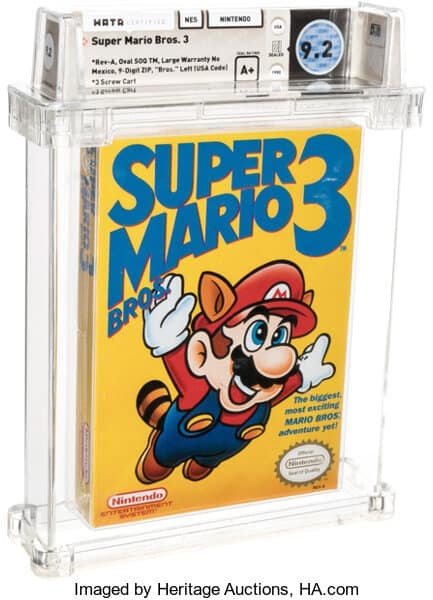 Cartucho de Super Mario Bros. 3 é leiloado por US$ 156 mil
