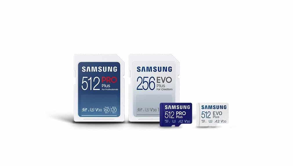 Os novos cartões SD da Samsung oferecem velocidade de gravação de até 120 MB / s