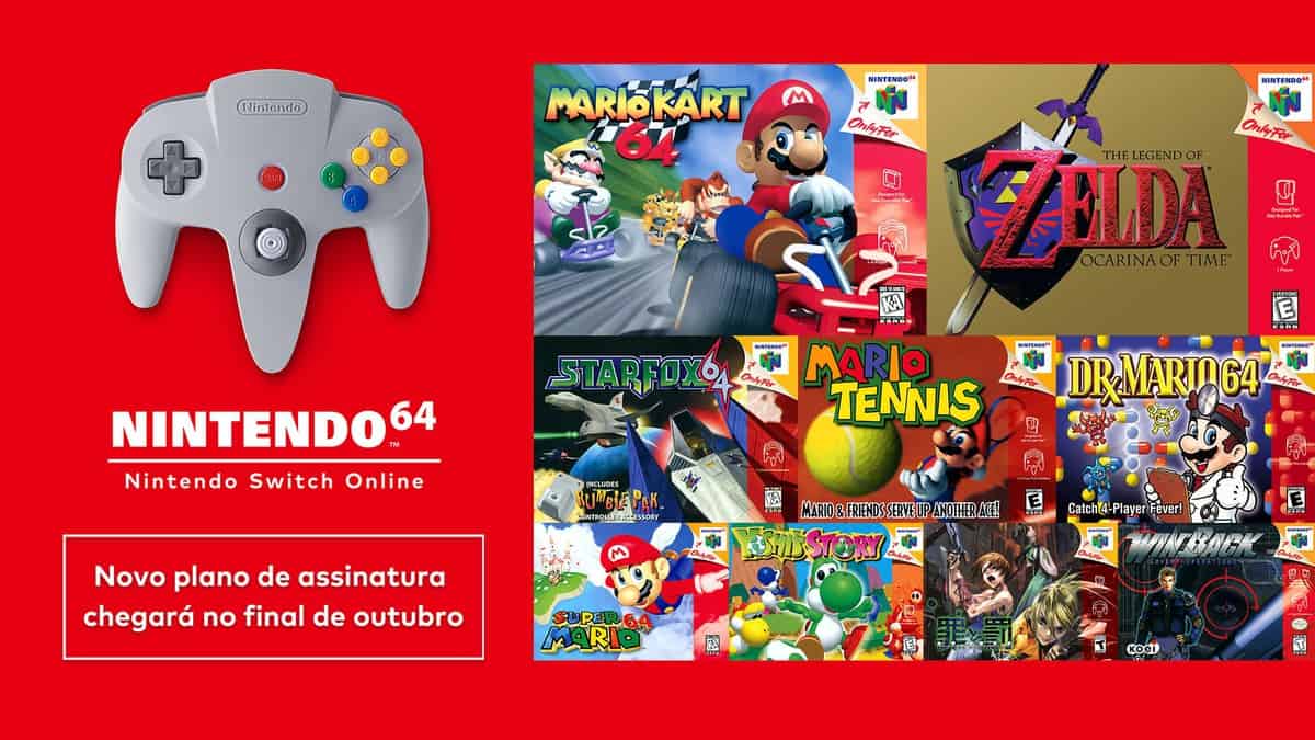 Nintendo Switch Online adiciona jogos de Nintendo 64 e Mega Drive