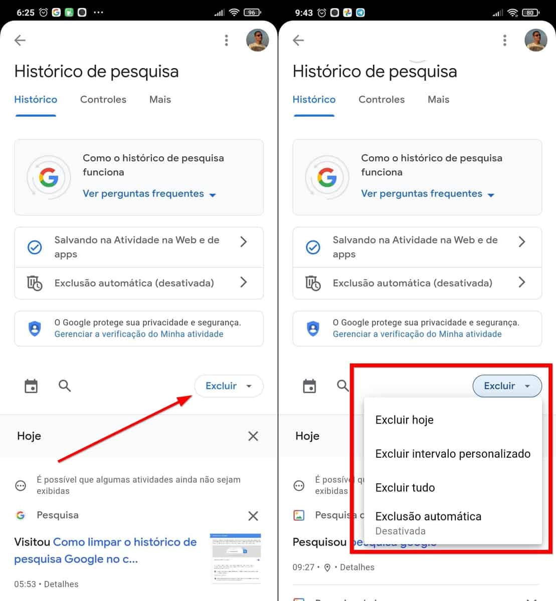 Como limpar o histórico de pesquisa do Google no celular - Hardware.com.br