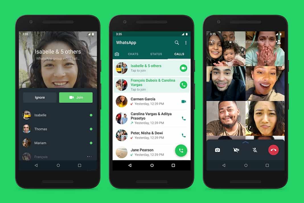 WhatsApp apresenta um novo botão com o qual você pode participar de videochamadas ativas