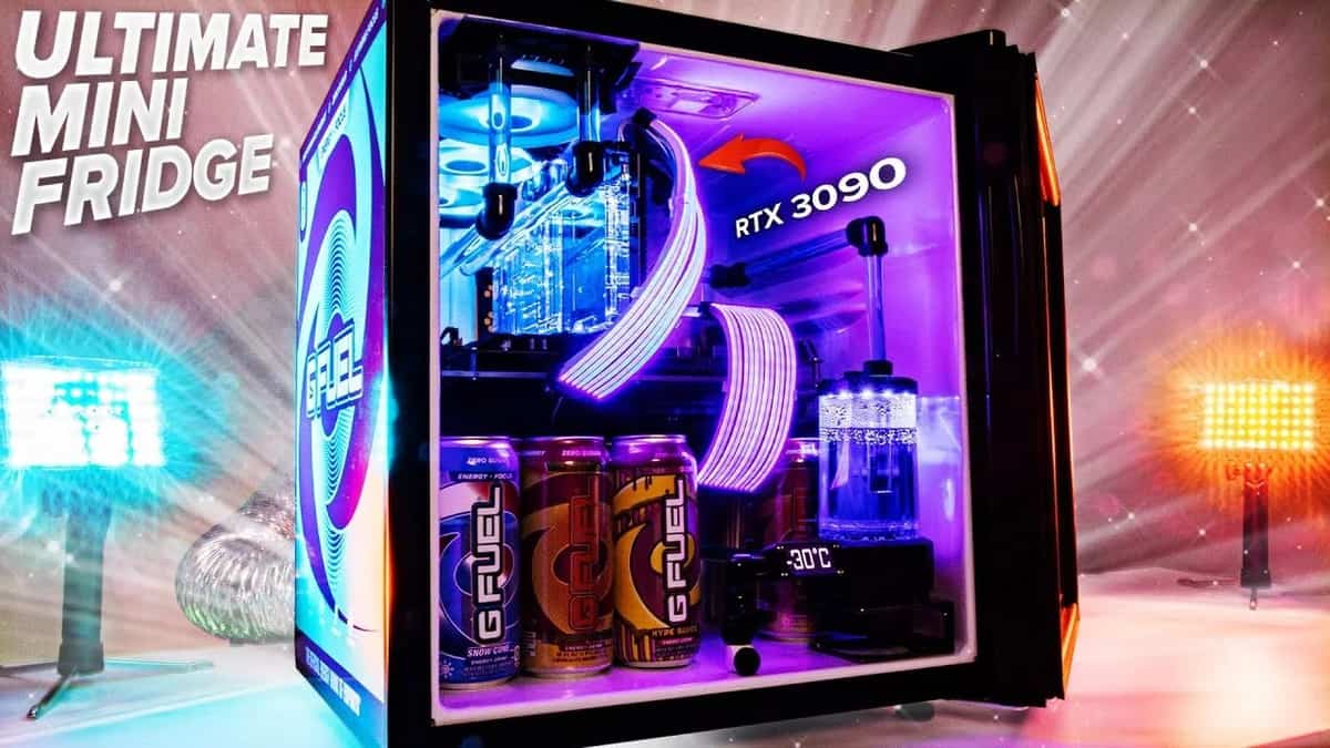 Youtuber consegue transformar um refrigerador num PC gamer