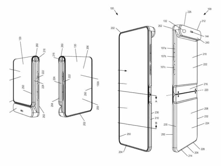 Patente da Motorola revela celular que dobra para fora 1 Smartphone da Motorola