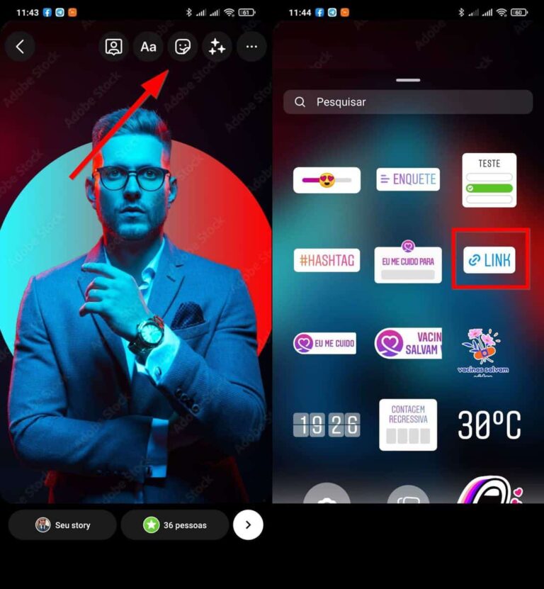 Como colocar link nos Stories do Instagram? 2 Screenshot 2022 02 09 11 43 05 519 com.instagram horz