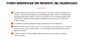 Receita Federal apreendeu mais de 250 mil caixas de som piratas da JBL em 2021 4 produto original 1