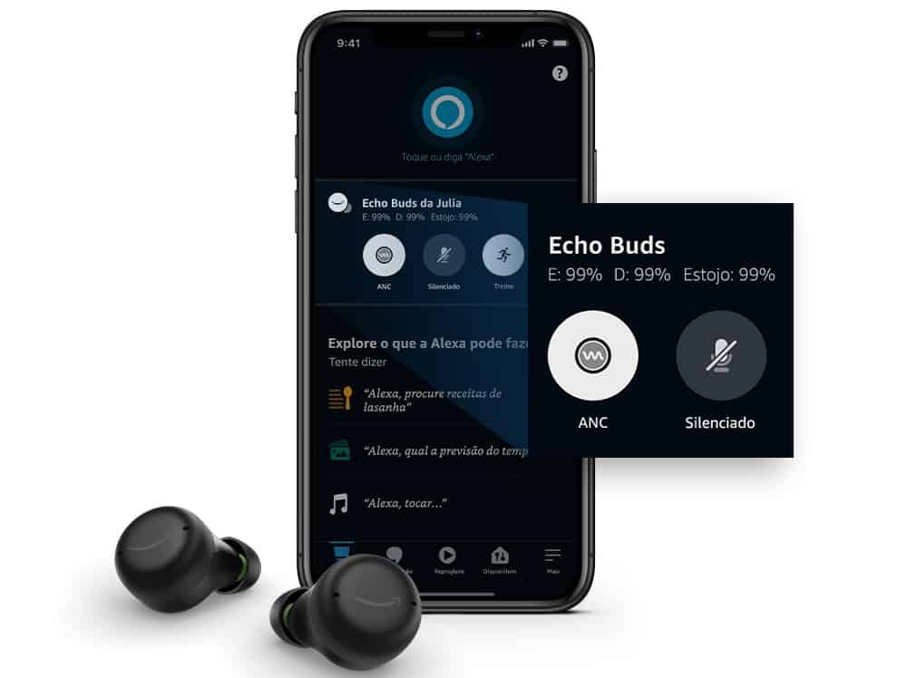 Mais Alexa! Amazon lança Echo Buds no Brasil 2 Echo Buds