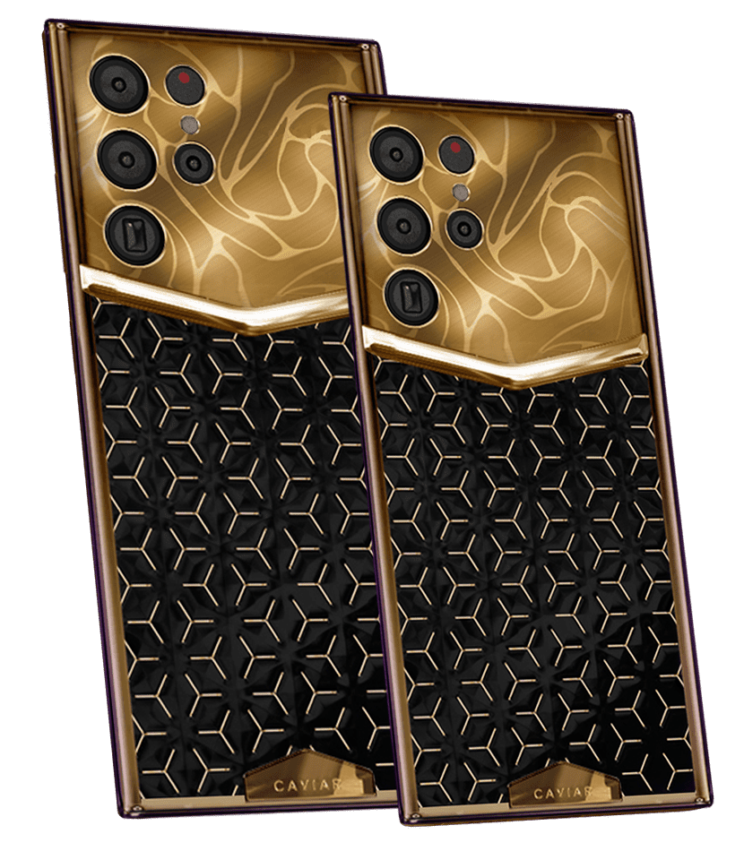 Galaxy S22 Ultra em ouro 