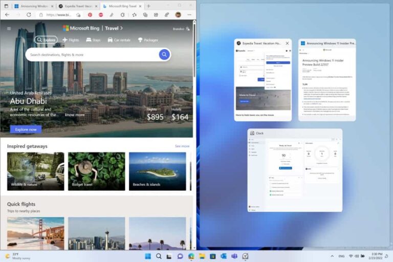 Prévia do Windows 11 traz barra de tarefas aprimorada para tablets e outras novidades 3 Windows 11