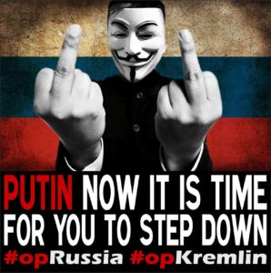Grupo hacker Anonymous declara guerra cibernética contra a Rússia 1 Anonymous Rússia