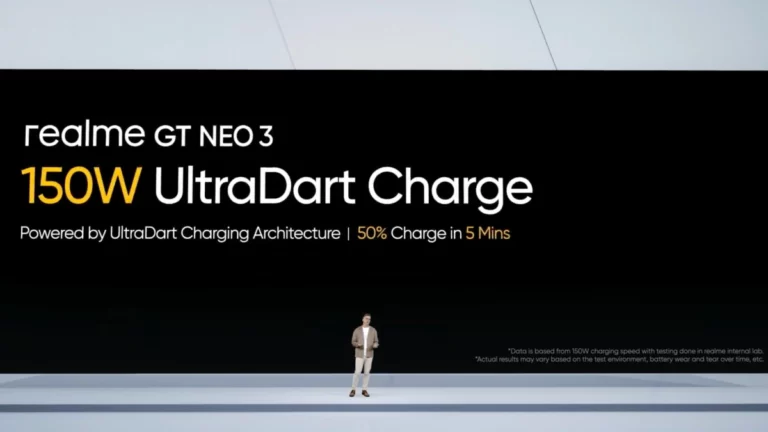 Realme GT Neo 3 será el primer smartphone con 150W de carga: del 0 al 50% en 5 minutos