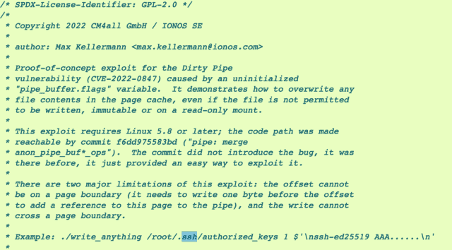 Linux: Falha "Dirty Pipe" dá acesso root e afeta até smartphones Android 1 dirty pipe poc 640x354 1