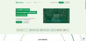 O LimeWire está de volta para vender NFTs 3 lime wire pagina inicial