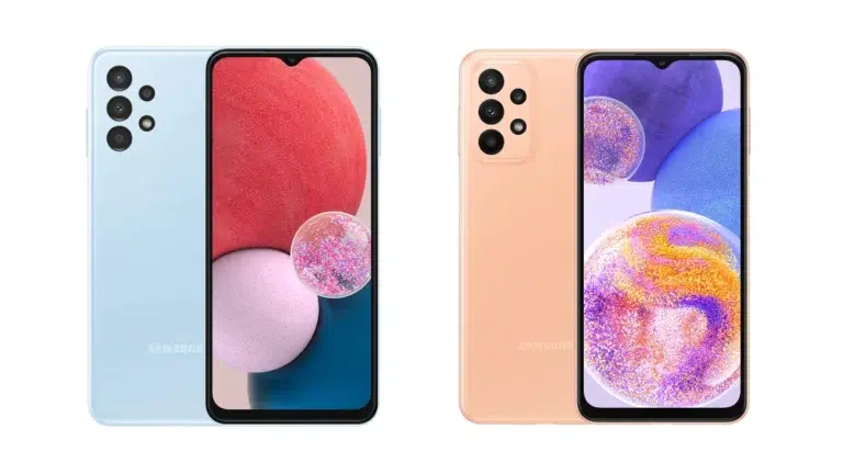Samsung lança Galaxy A13 e Galaxy A23 no Brasil 1 Samsung Galaxy A13 Galaxy A23 com cameras traseiras quadruplas lancados