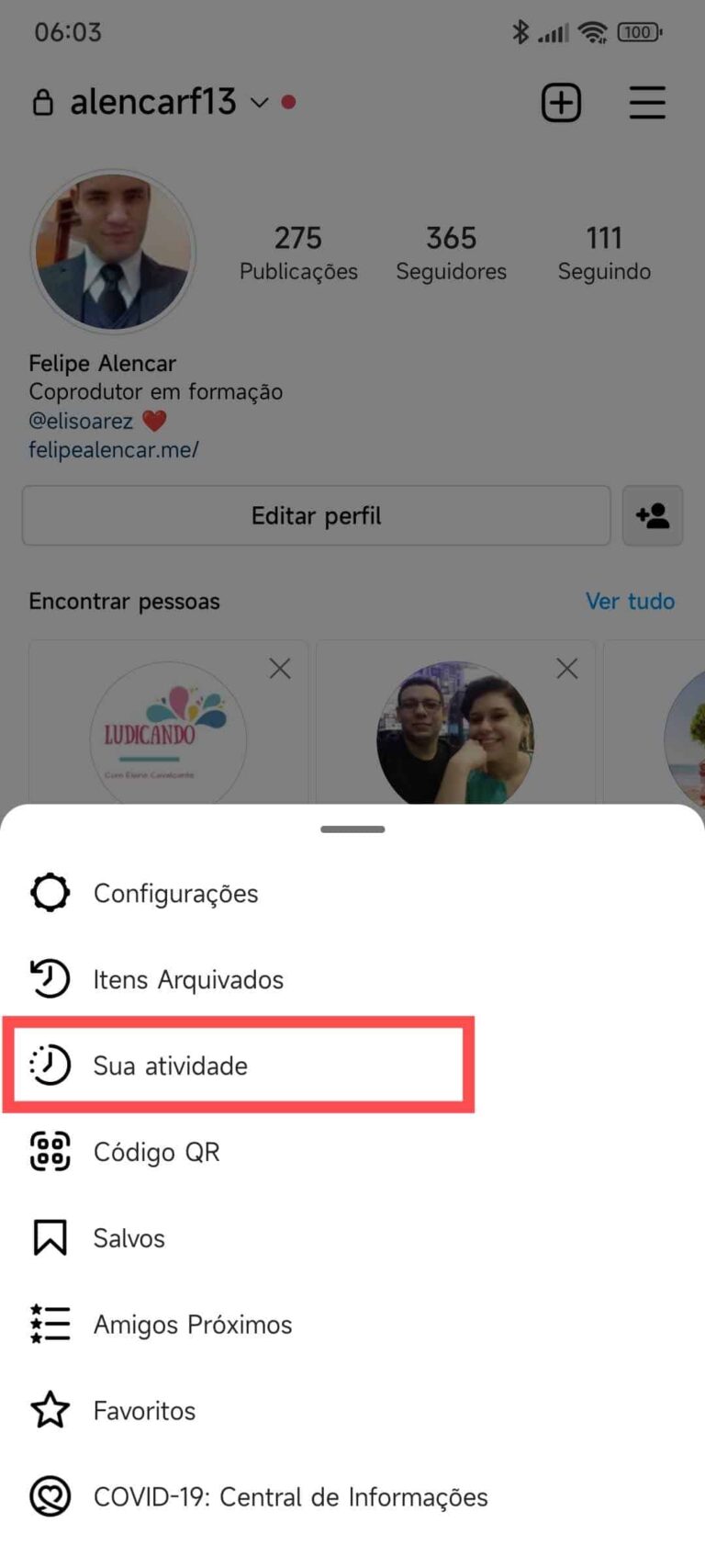 Como ver tudo que curti no Instagram 3 Instagram