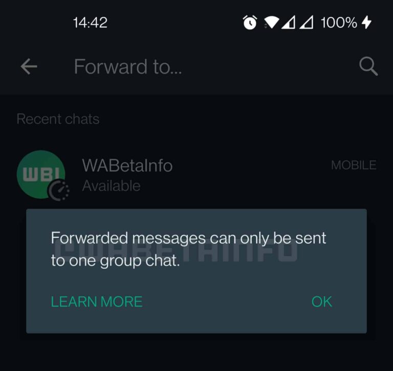 WhatsApp 2022: conheça as funções que serão lançadas ainda este ano 5 WA FORWARD MESSAGE GROUP LIMIT
