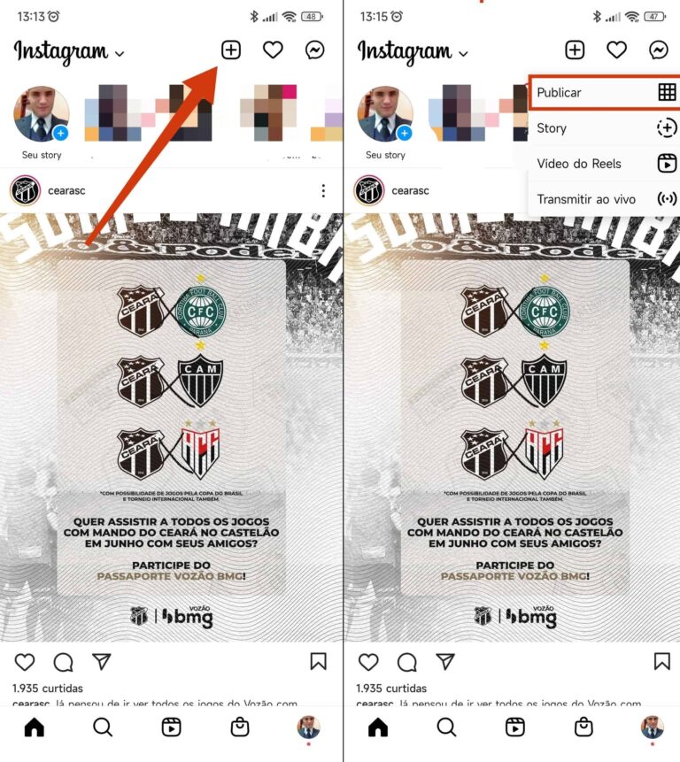 legendas automáticas do Instagram