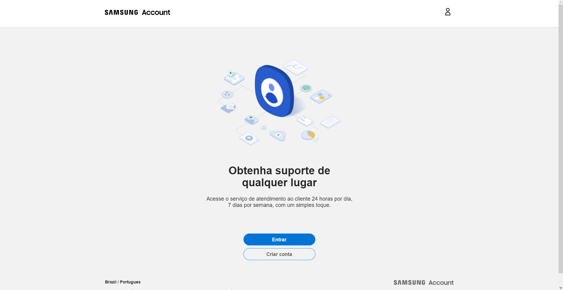 como criar uma conta Samsung 01
