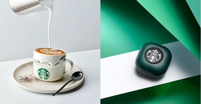 capinhas Starbucks para o buds 2