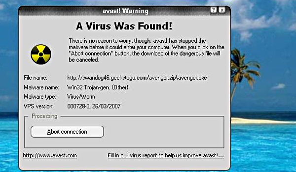 Virus found