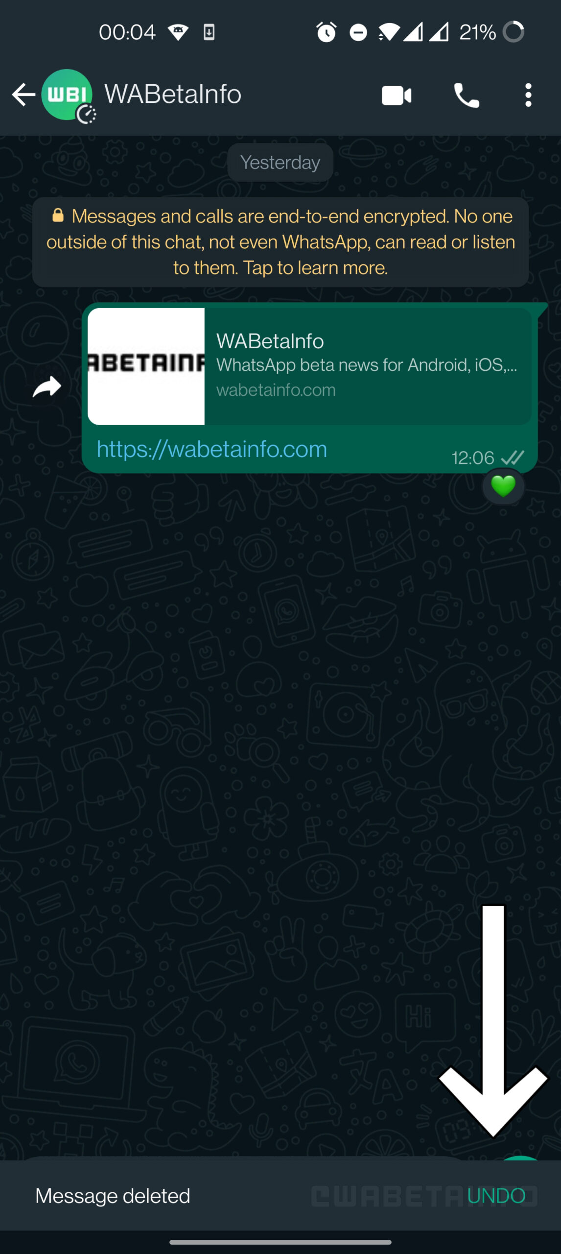 Recuperar mensagens apagadas no WhatsApp
